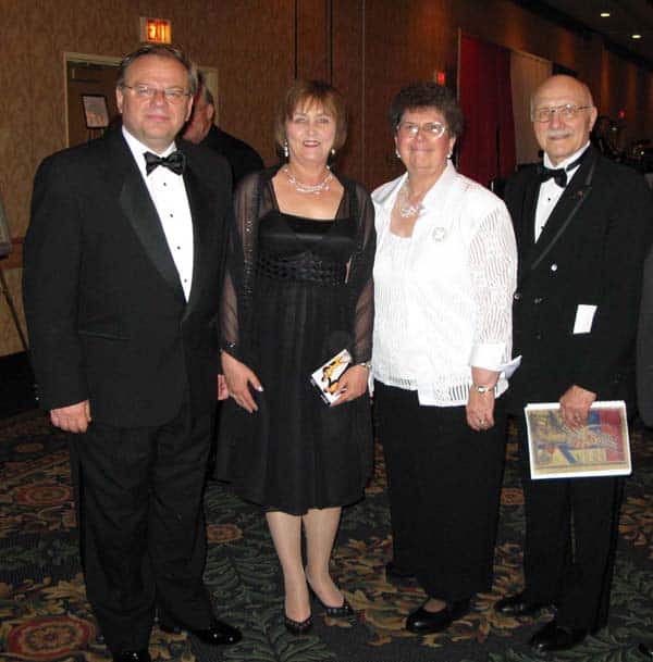 (L-R) Consul General of the Republic of Poland in Chicago Zygmunt Matynia, his wife Bozena – Hon. Ball Chair, Joann Ozog – PMA Membership Chair and Wallace Ozog, PMA Chairman of the Board (Photo: K. Rosypal)